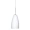 Besa Lighting Chrissy Cord Pendant, Opal Matte, Satin Nickel Finish, 1x40W Candelabra 1BT-150907-SN - alternate 1